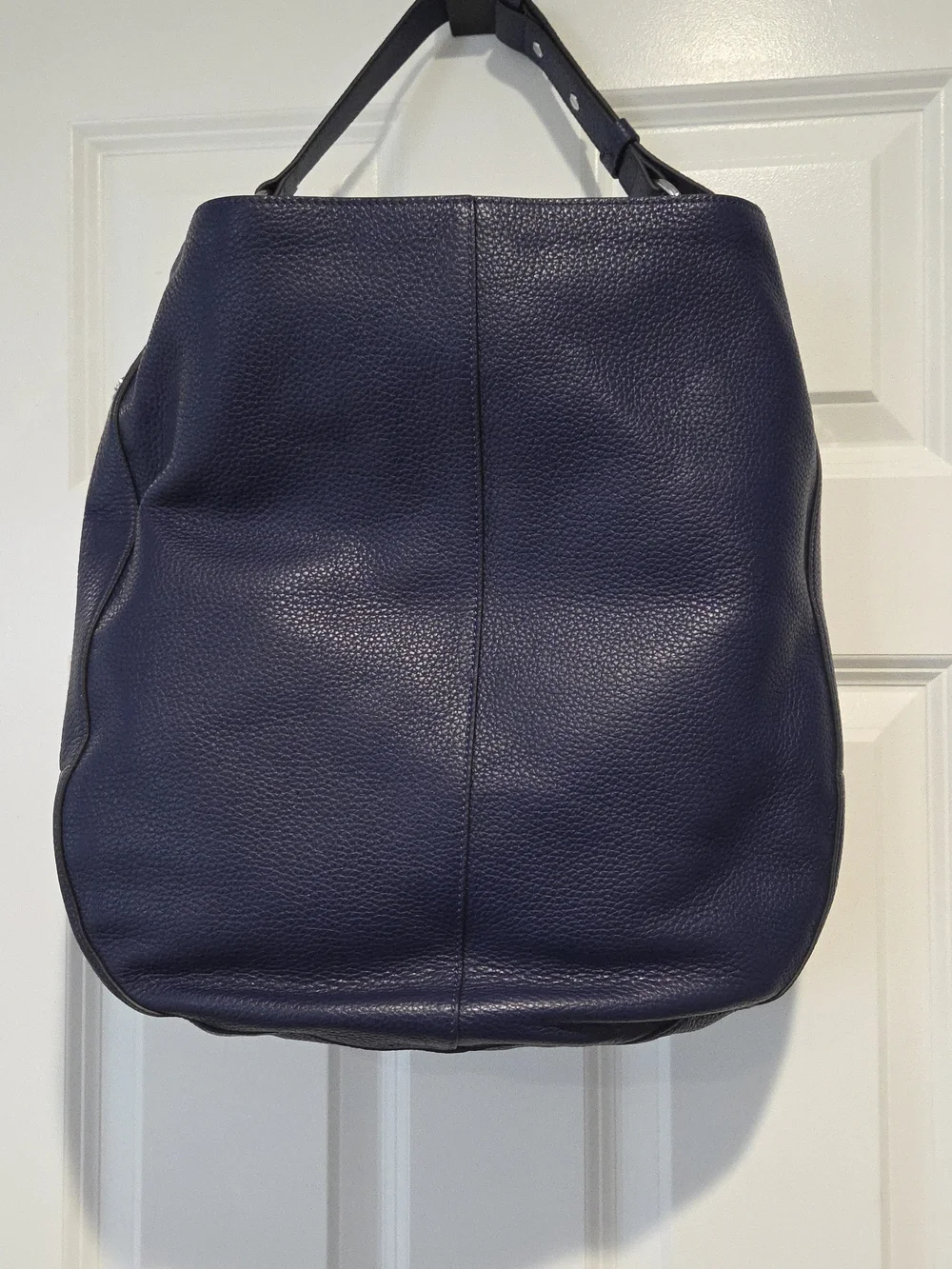 Vince Camuto Navy Leather Hobo Bag 22 in long, 16 in wide